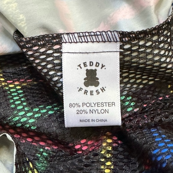 NEW Teddy Fresh Checkered Crayon Multicolor Shorts – Black – Men’s M Streetwear - Picture 7 of 8